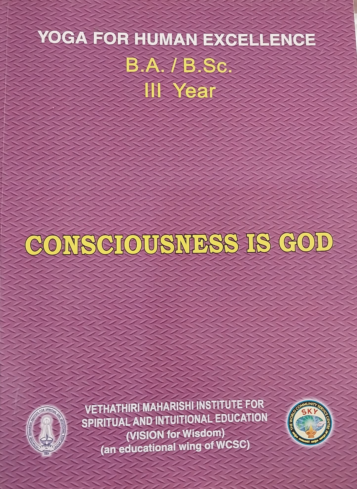 Consciousness is God