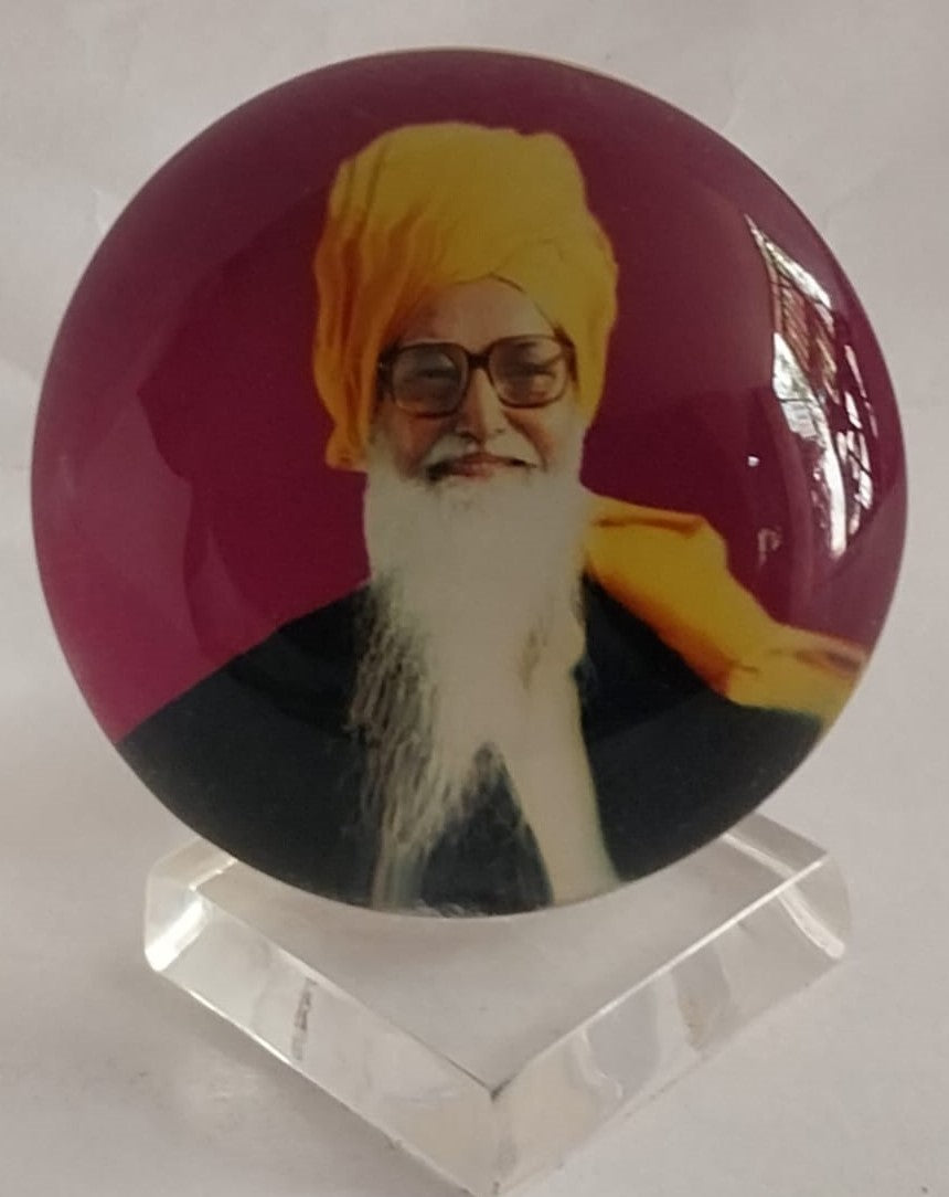 Car Dashboard Acrylic Swamiji Photos (Round)