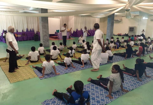 Weekly yoga class conducted in Kluang. Malaysia.