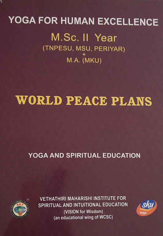 WORLD PEACE PLANS MSc