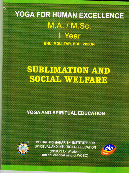 Sublimation and Social welfare   MA/MSC