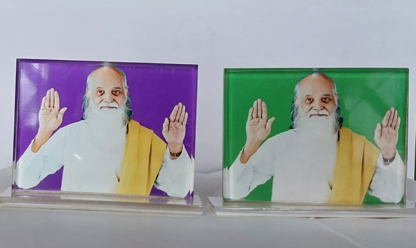 Car Dashboard Acrylic Swamiji Photo