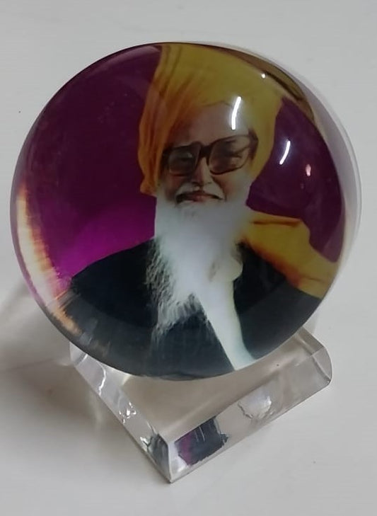 Car Dashboard Acrylic Swamiji Photos (Round)