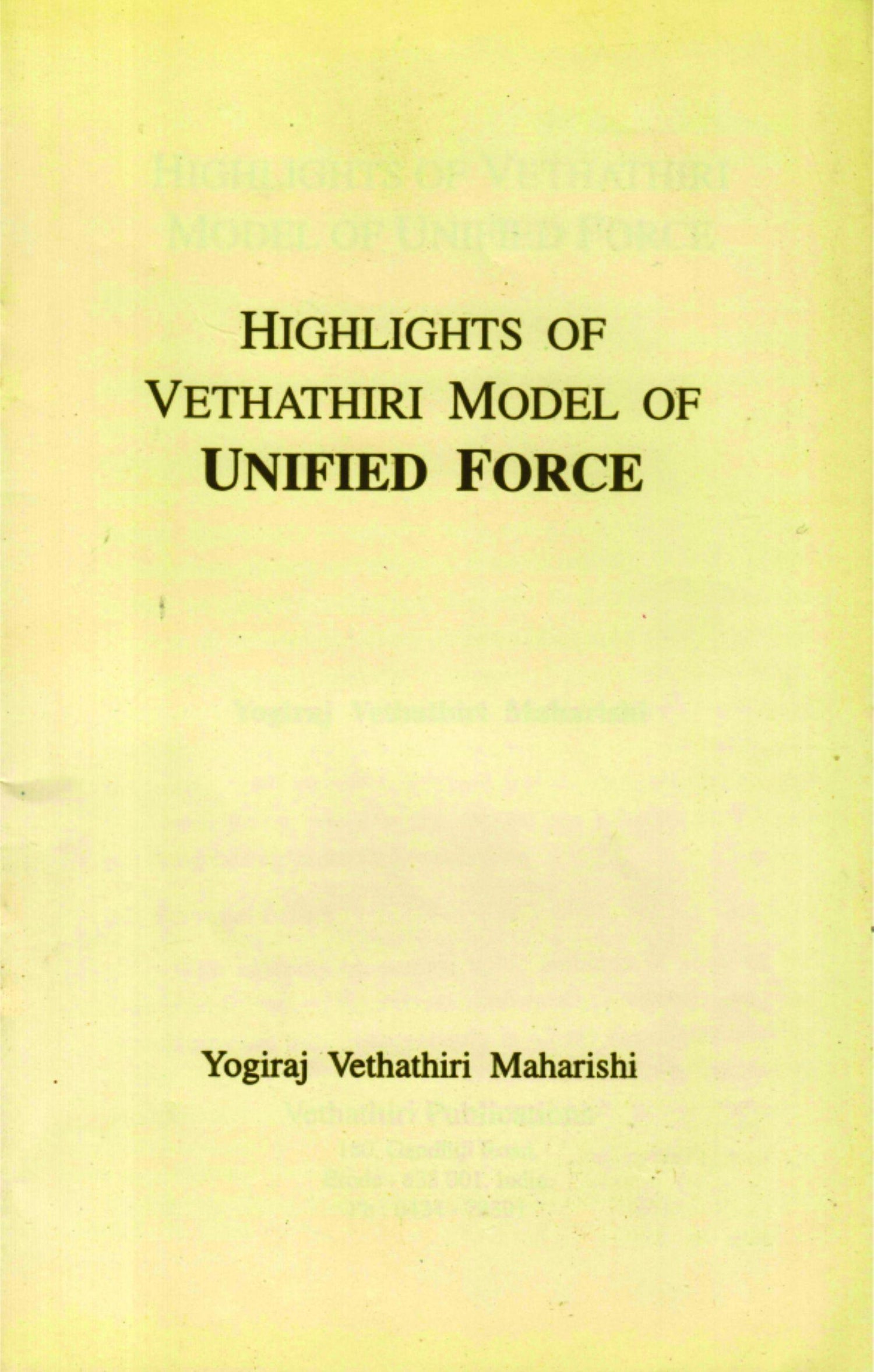 highlights of vethathiri - Vethathiri Maharishi Store