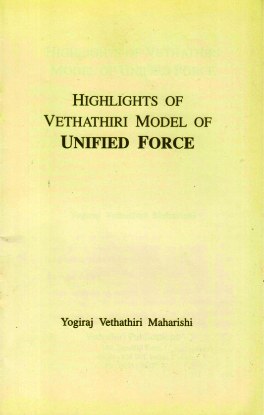 highlights of vethathiri - Vethathiri Maharishi Store