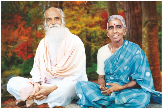 Swamiji with Amma photos (size 9" x 6")